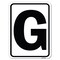Signmission Sign with Letter G Heavy-Gauge Aluminum Rust Proof Parking Sign A-1824-22952 - alternate 1